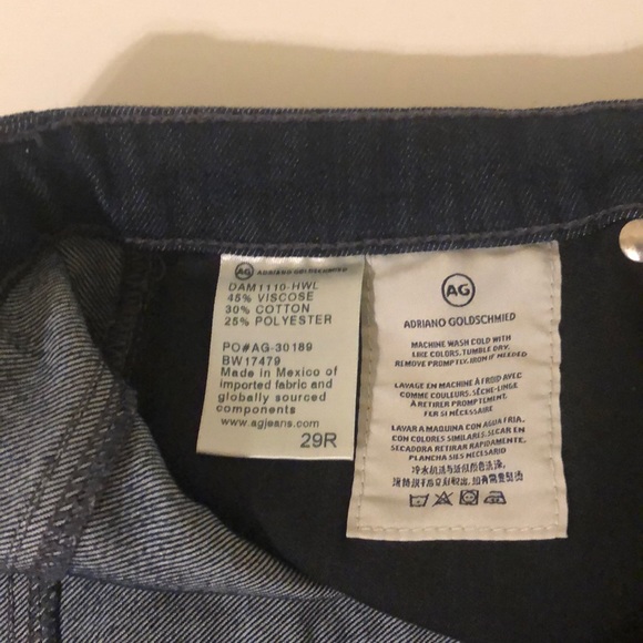 AG The Stilt Cigarette Leg Jean 29R - Picture 3 of 3